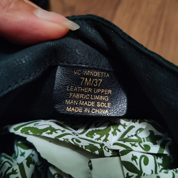 Vince Camuto Womens Size 7 Black and Gold Leather studded boots - Picture 5 of 7